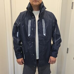 Porche DesignGORE-TEX Men's Dark Blue Raincoat. New W/O Tag.. Fits Like X-large.